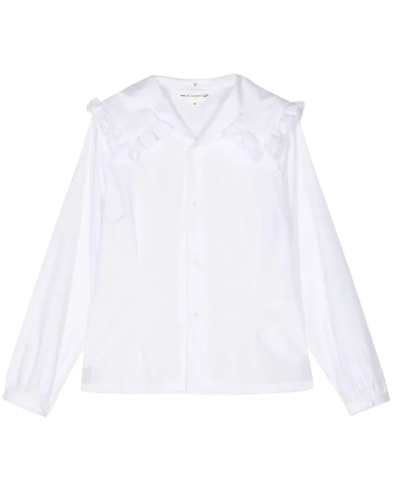 Comme des Garçons Hemd mit Rüschen - Weiß Weiß