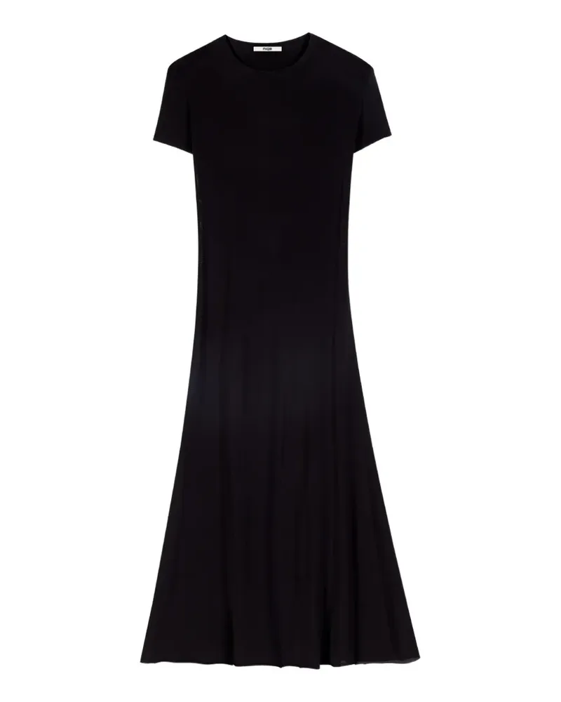 Maje cowl-back maxi dress - Schwarz Schwarz