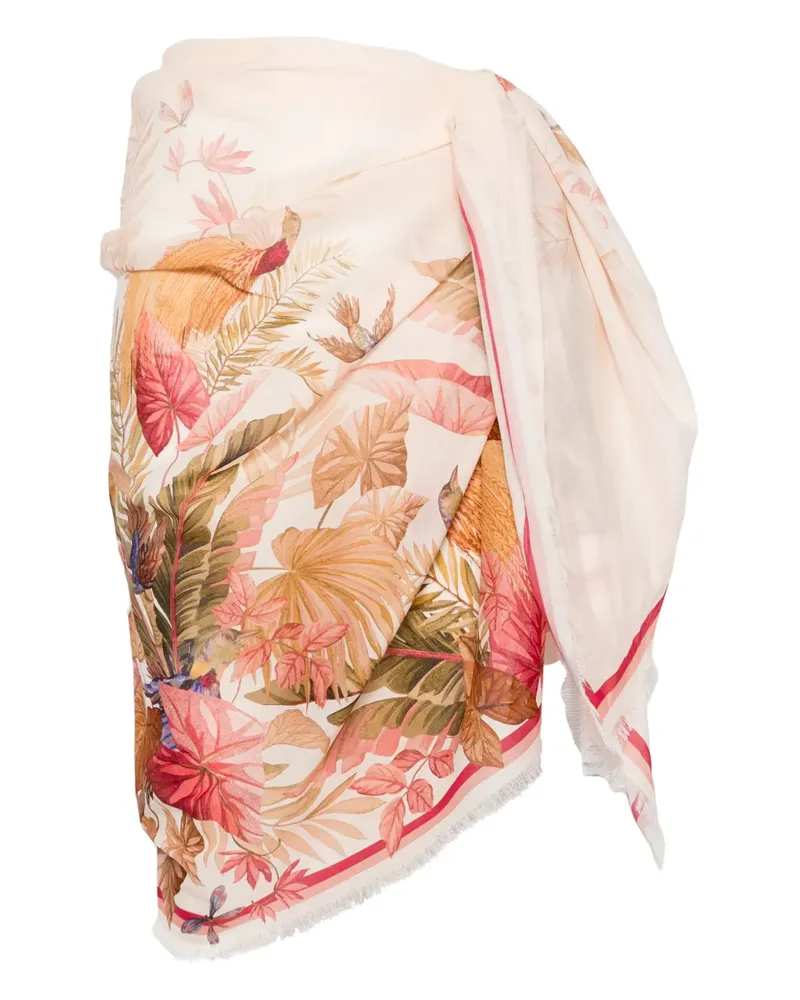 Zimmermann Pareo mit Print - Nude Nude