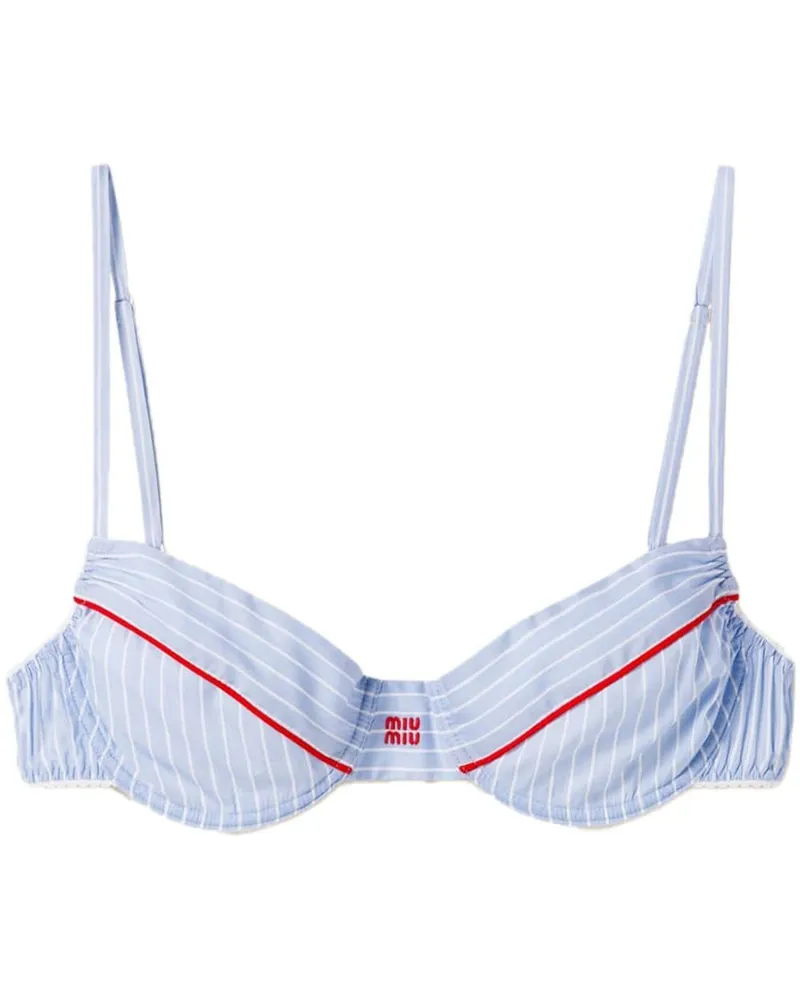Miu Miu BH mit Print - Blau Blau