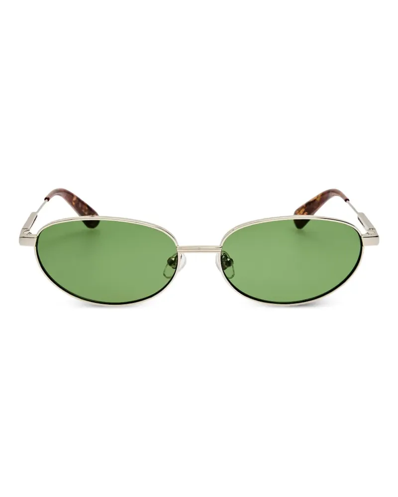 Jacquemus Sonnenbrille mit ovalem Gestell - Silber Silber