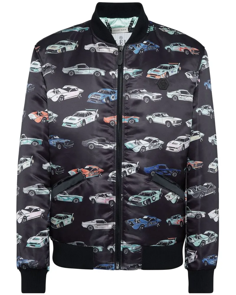 Philipp Plein Cars Racing Bomberjacke - Schwarz Schwarz