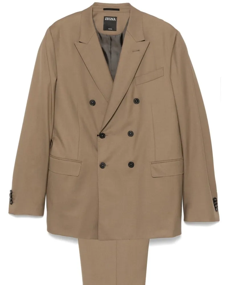 Ermenegildo Zegna Doppelreihiger Anzug - Nude Nude