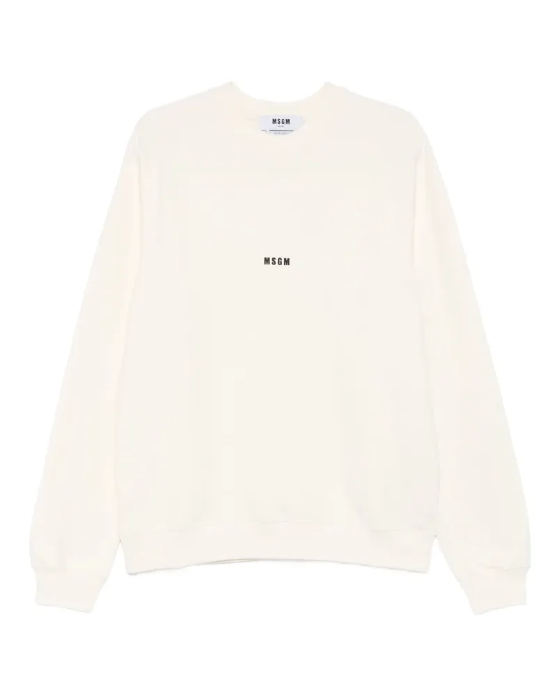 MSGM Klassisches Sweatshirt - Weiß Weiß