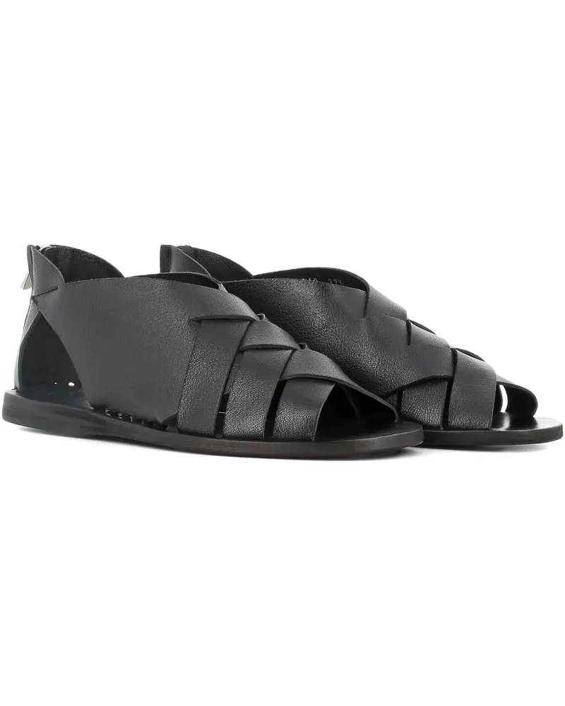 Officine Creative Italia Sandalen mit Webmuster - Schwarz Schwarz