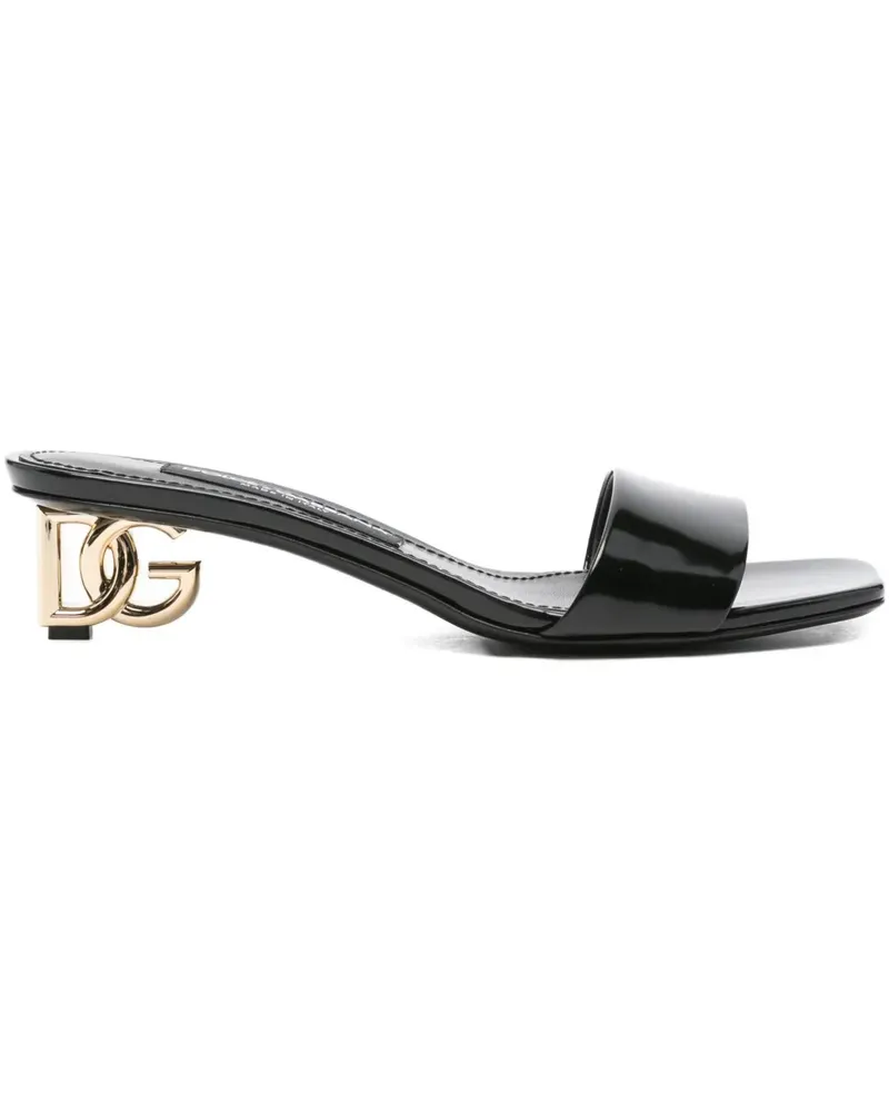 Dolce & Gabbana Sandalen mit Logo-Detail 50mm - Schwarz Schwarz
