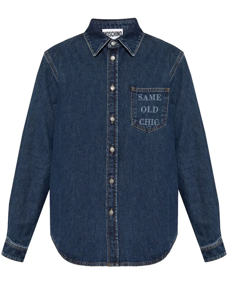 Moschino Same Old Chic Hemd - Blau Blau