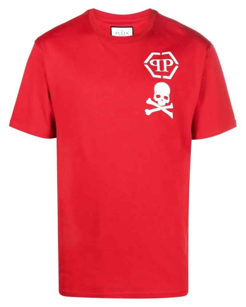 Philipp Plein T-Shirt mit Logo-Print - Rot Rot