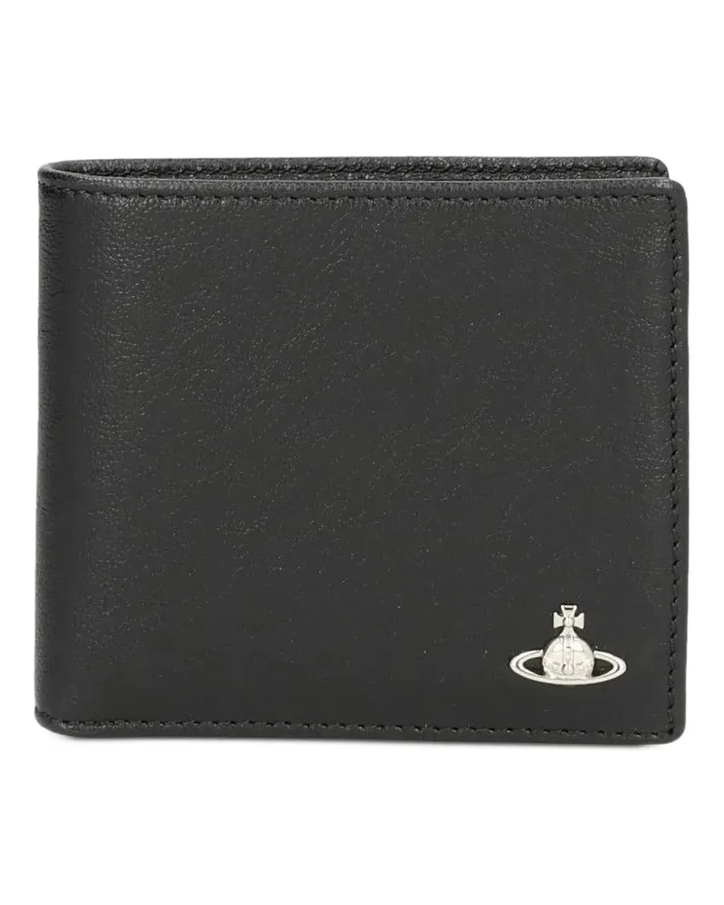 Vivienne Westwood Orb plaque billfold wallet - Schwarz Schwarz
