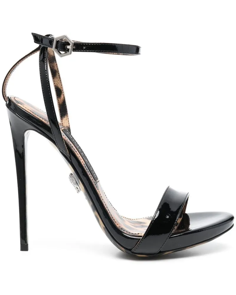 Philipp Plein Sandalen aus Lackleder - Schwarz Schwarz