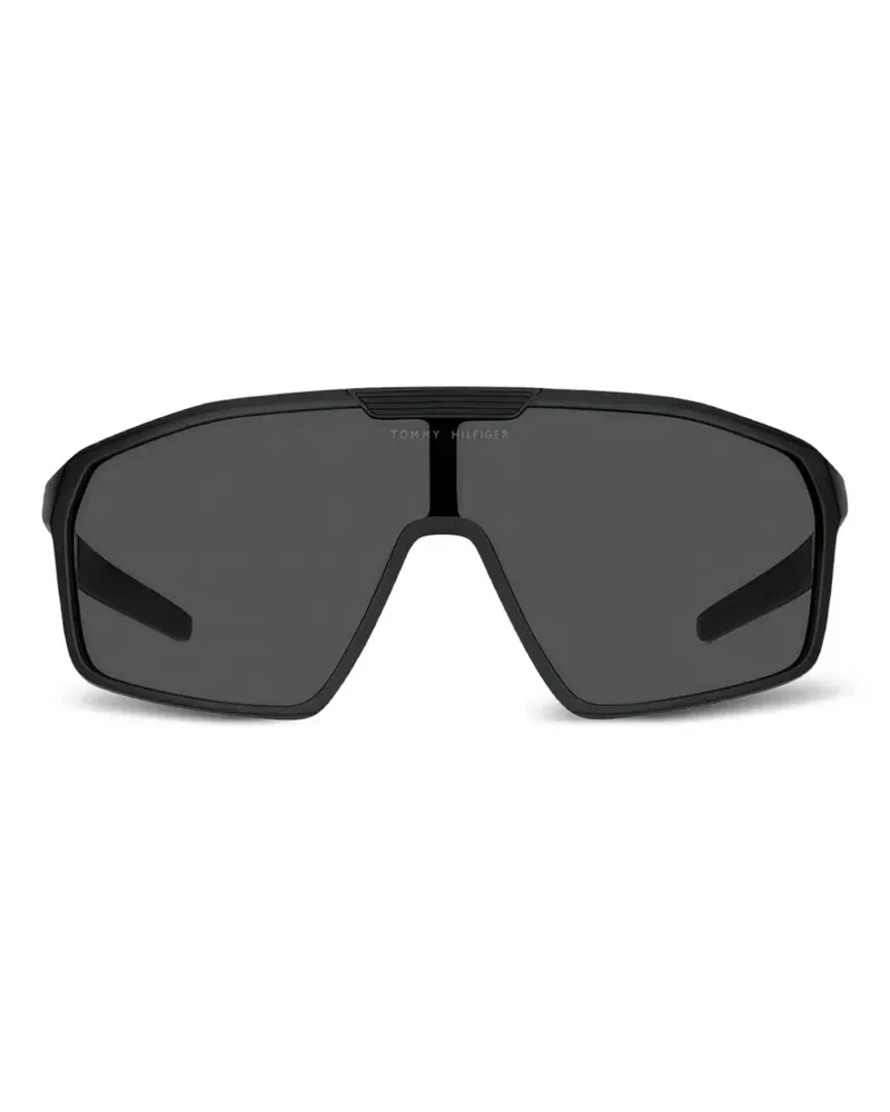 Tommy Hilfiger Sonnenbrille im Skimasken-Design - Schwarz Schwarz