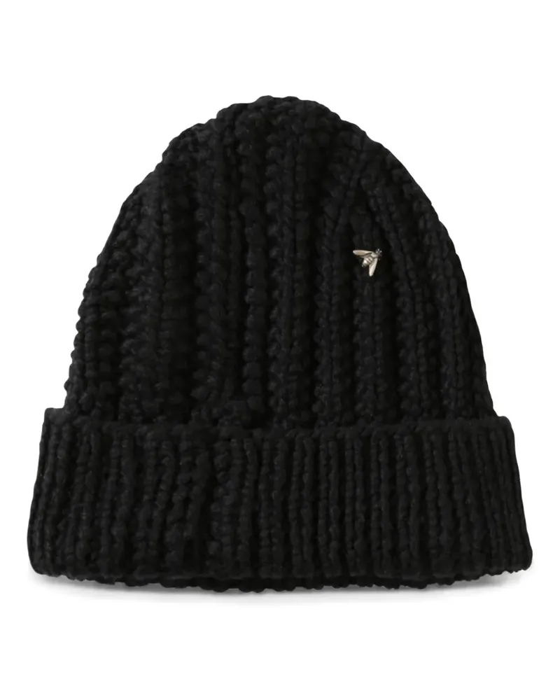 WERKSTATT:MÜNCHEN cashmere beanie hat - Schwarz Schwarz
