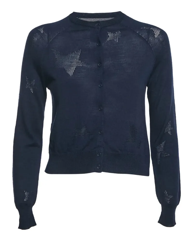 Zadig & Voltaire Merinowoll-Cardigan mit Sternmuster - Blau Blau