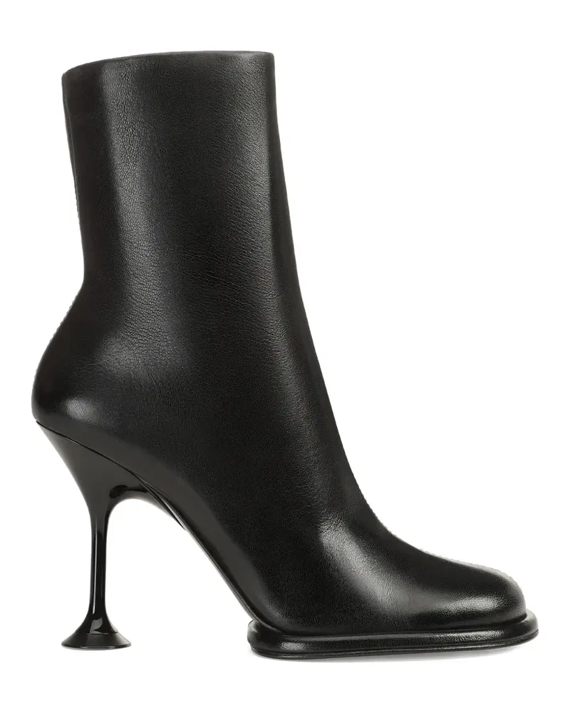 Sergio Rossi Stiefel mit Orb-Absatz - Schwarz Schwarz