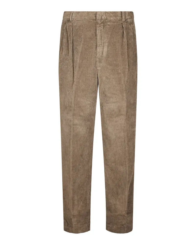 Cellar Door pleated corduroy trousers - Nude Nude