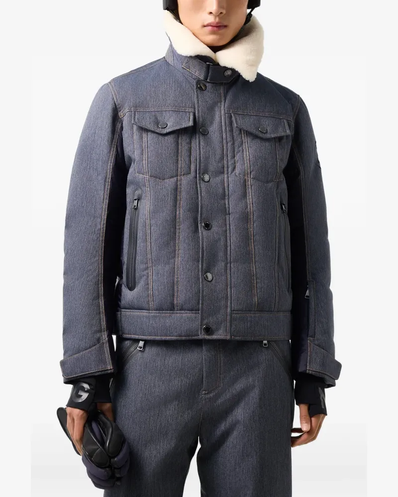 Bogner Jeen Skijacke mit Shearlingkragen - Blau Blau