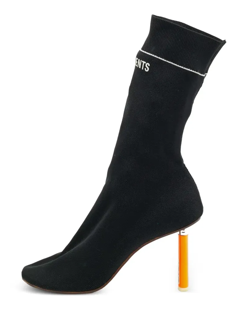VETEMENTS Sock Runner logo-print boots - Schwarz Schwarz