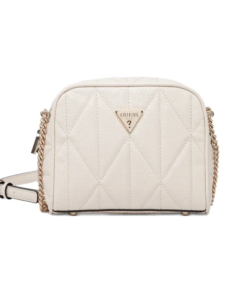 Guess Mini Aldina 4G Umhängetasche - Weiß Weiß