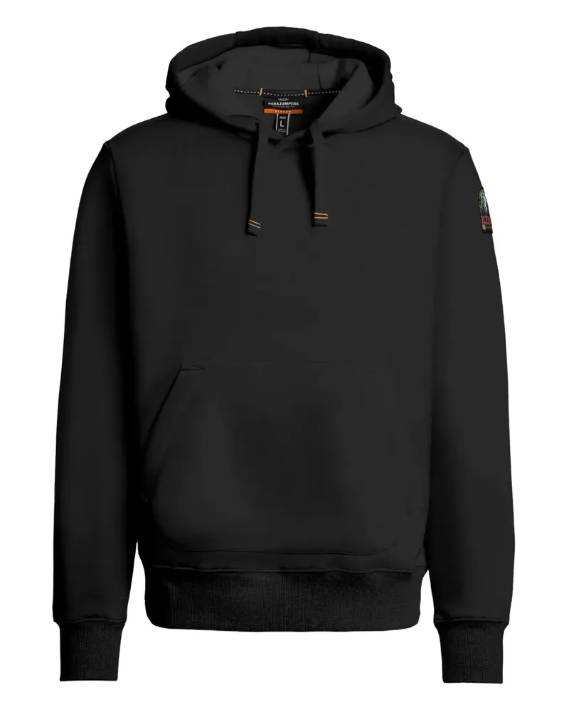 Parajumpers Everest Hoodie mit Logo-Patch - Schwarz Schwarz