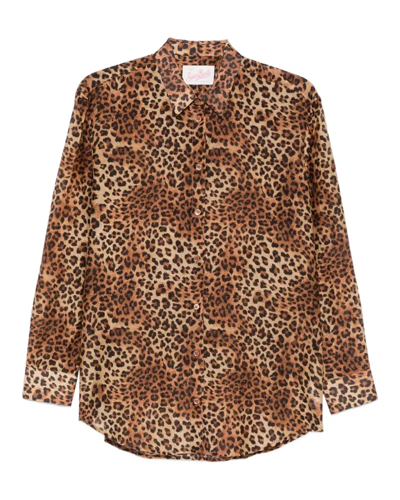MC2 Saint Barth Brigitte leopard-print shirt - Braun Braun