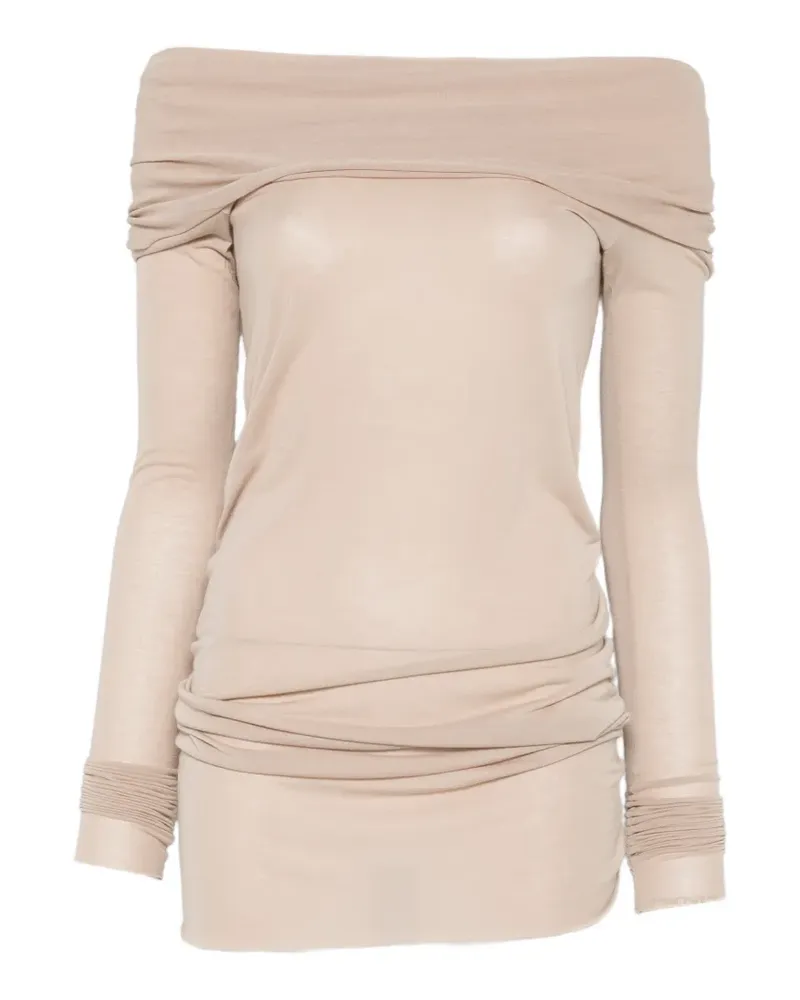 Rick Owens Schulterfreies Langarmshirt - Nude Nude