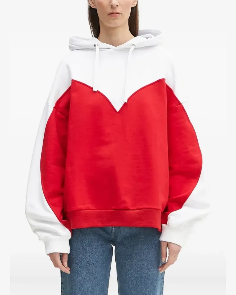 Fiorucci Hoodie mit Einsätzen in Herzform - Red.White Red.white