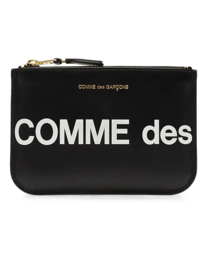 Comme des Garçons Großes Portemonnaie mit Logo - Schwarz Schwarz