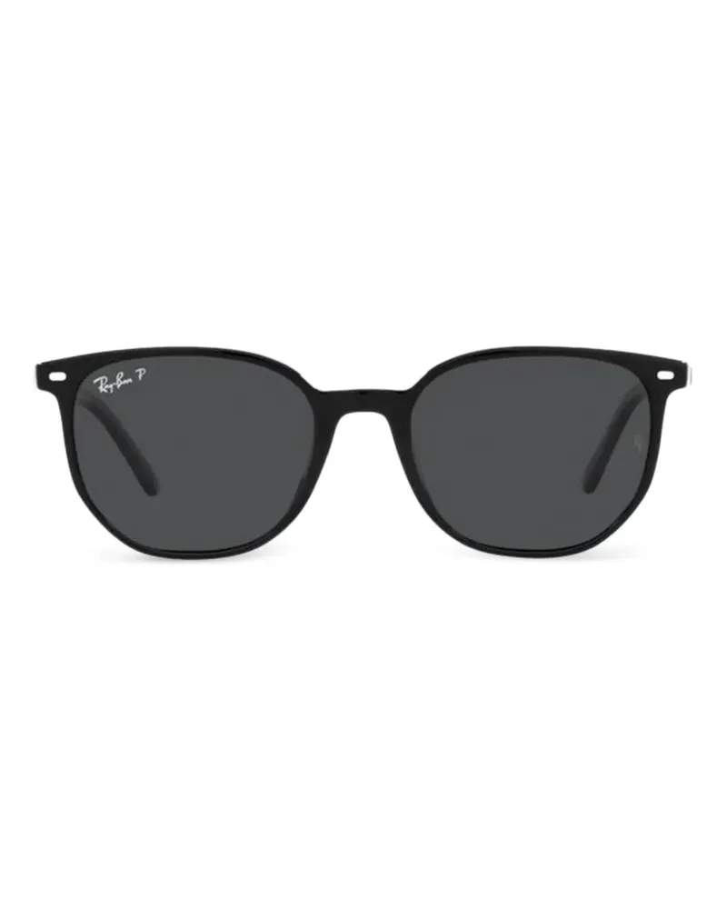 Ray Ban Elliot Sonnenbrille mit rundem Gestell - Schwarz Schwarz