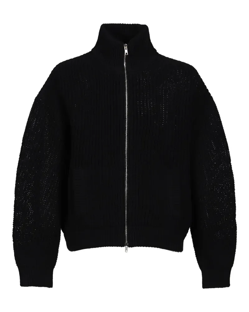 Doublet Gerippte Jacke mit Reißverschluss - Schwarz Schwarz