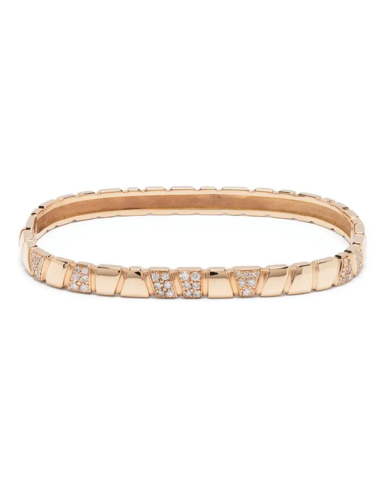 Loyal.e Paris 18kt Ride & Love Weißgoldarmreif mit Diamanten - Rosa Rosa