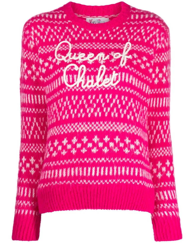 MC2 Saint Barth Queen of Chalet Pullover Rosa