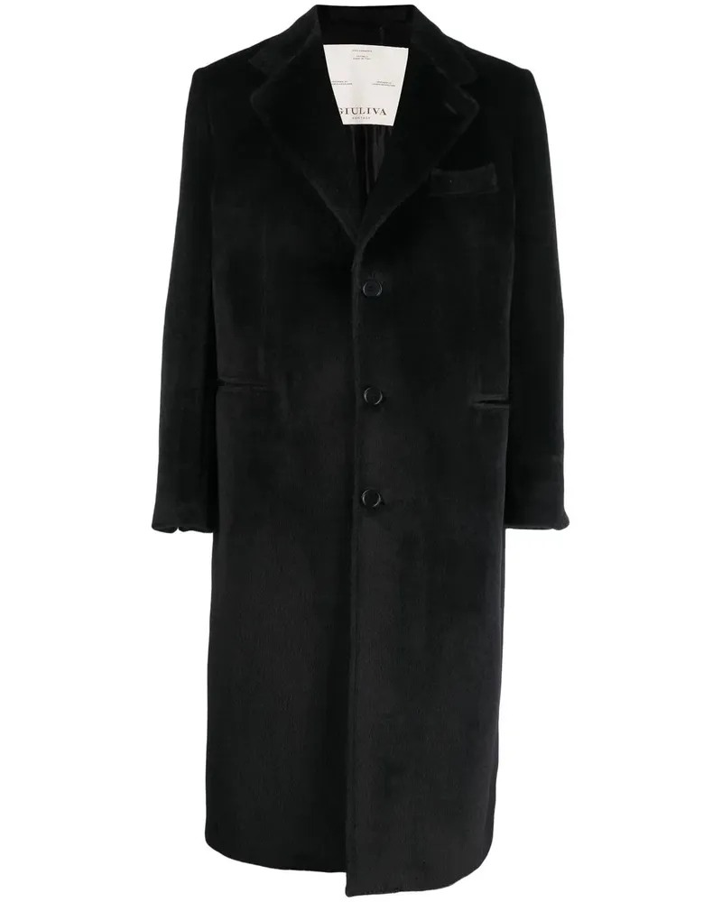 Giuliva Heritage Collection Strukturierter Mark Mantel - Schwarz Schwarz