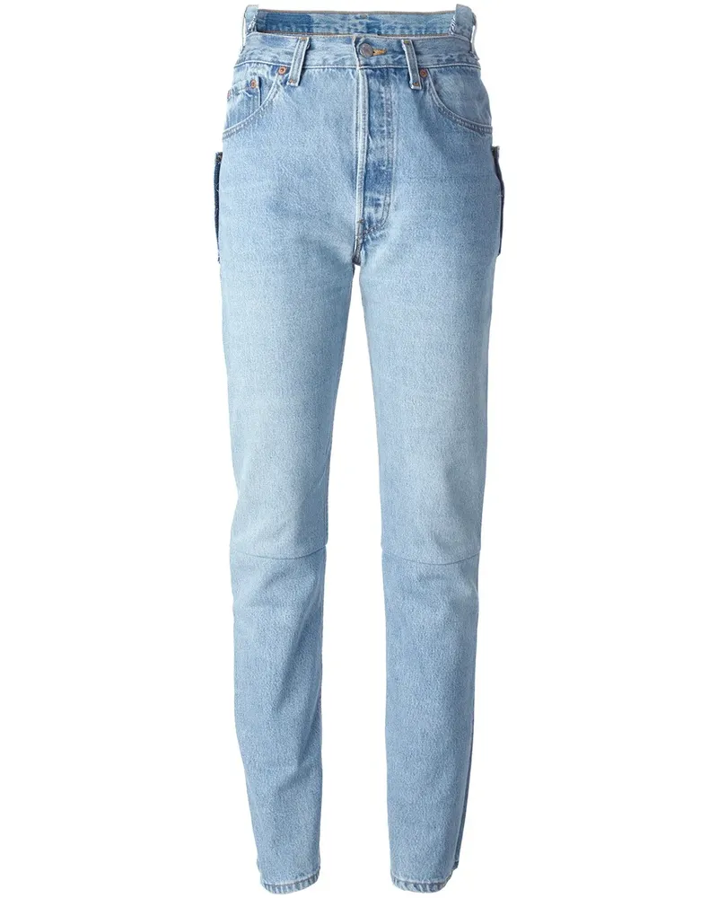VETEMENTS Jeans mit hohem Bund - Blau Blau