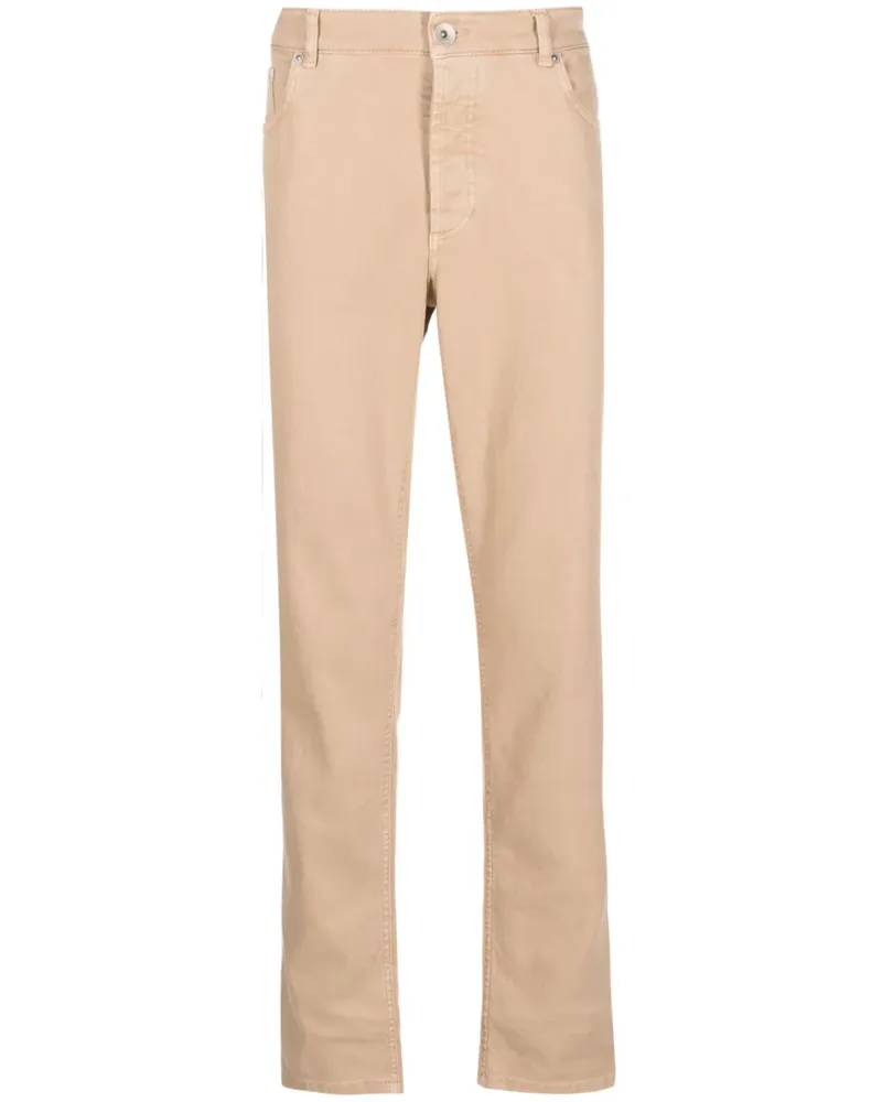 Brunello Cucinelli Jeans mit geradem Schnitt - Nude Nude