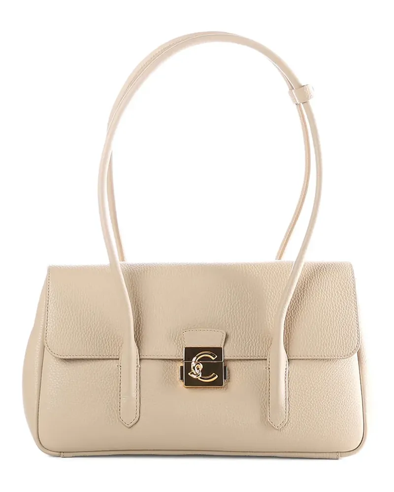Coccinelle textured shoulder bag - Nude Nude