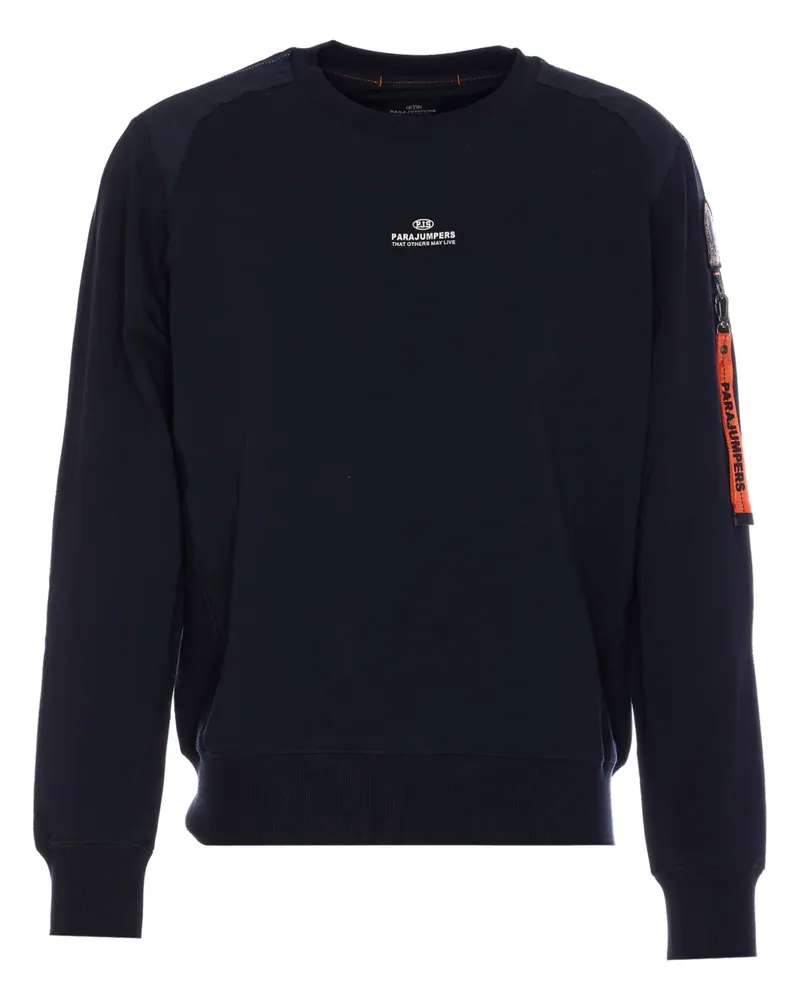 Parajumpers Sweatshirt mit Logo - Blau Blau