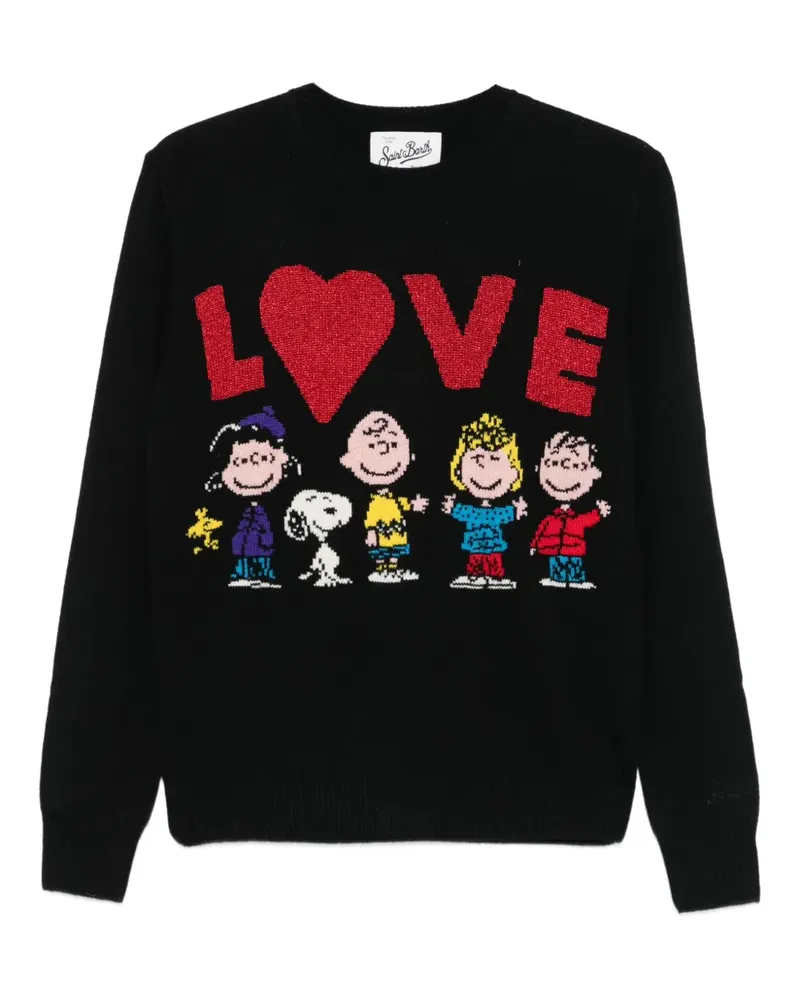 MC2 Saint Barth x Peanuts New Queen Intarsien-Pullover - Schwarz Schwarz