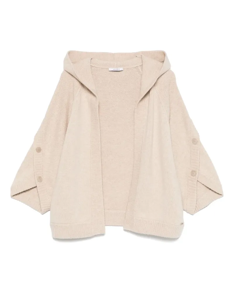 Max Mara Cardigan mit Kapuze - Nude Nude