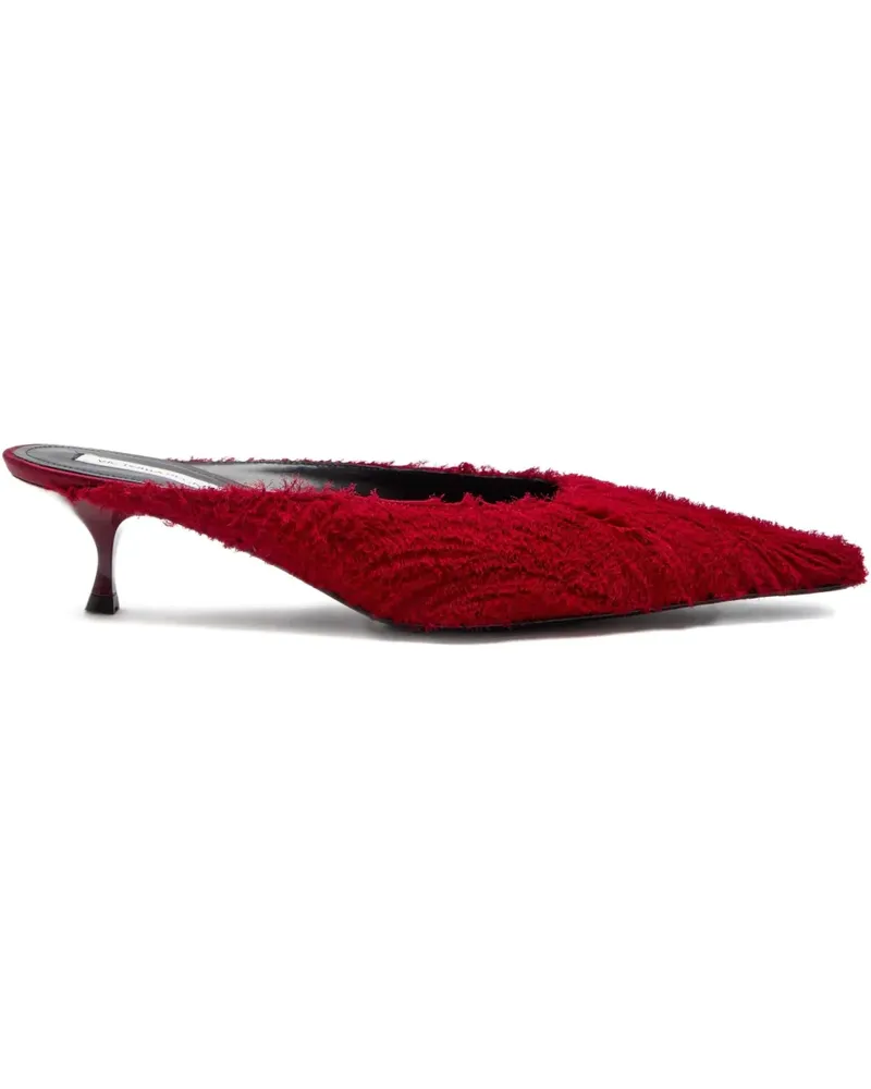 Victoria Beckham Mules mit Stickerei 45mm - Rot Rot