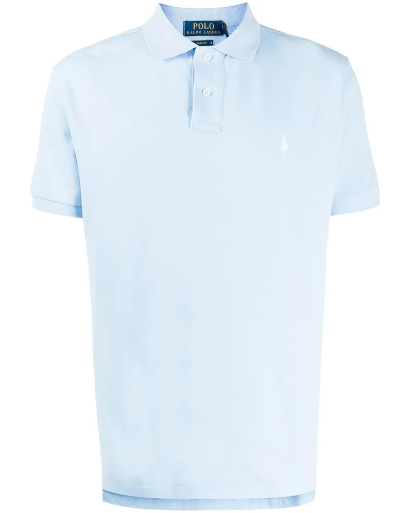 Ralph Lauren Poloshirt mit Logo-Stickerei - Blau Blau