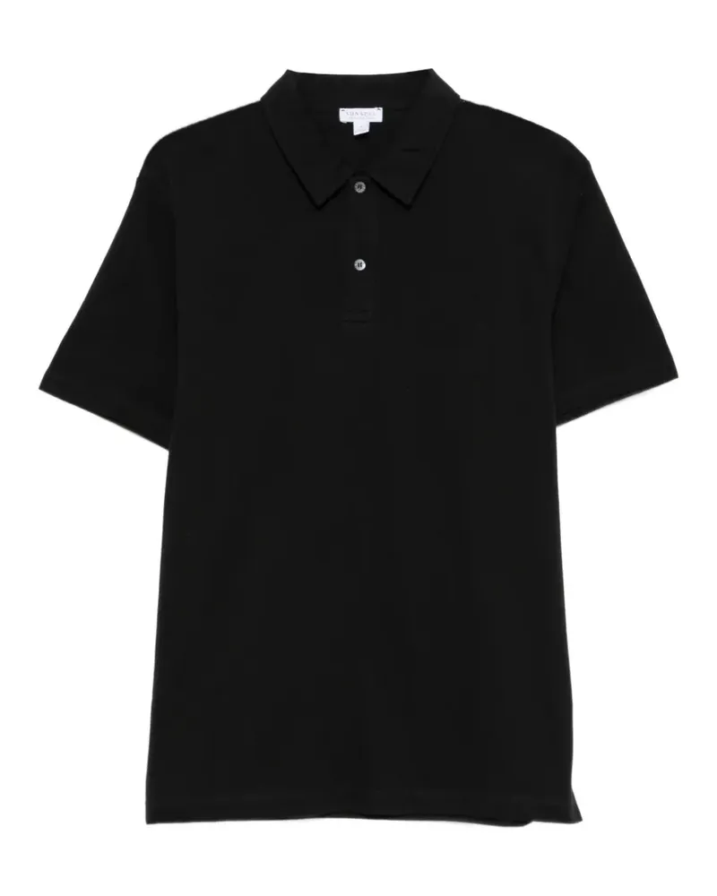 Sunspel regular riviera polo shirt - Schwarz Schwarz
