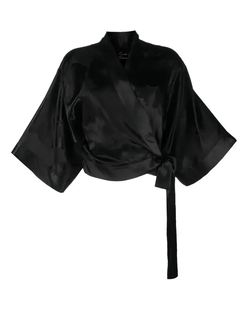 Carine Gilson Bluse aus Seide - Schwarz Schwarz
