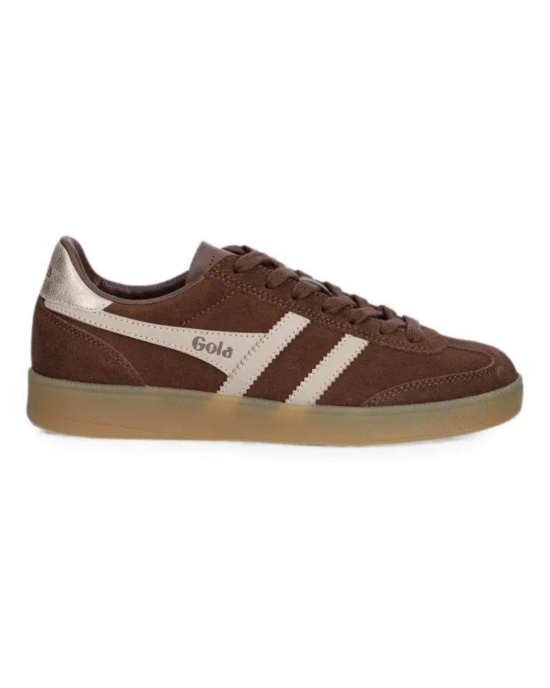 Gola Viper logo-patch suede sneakers - Braun Braun