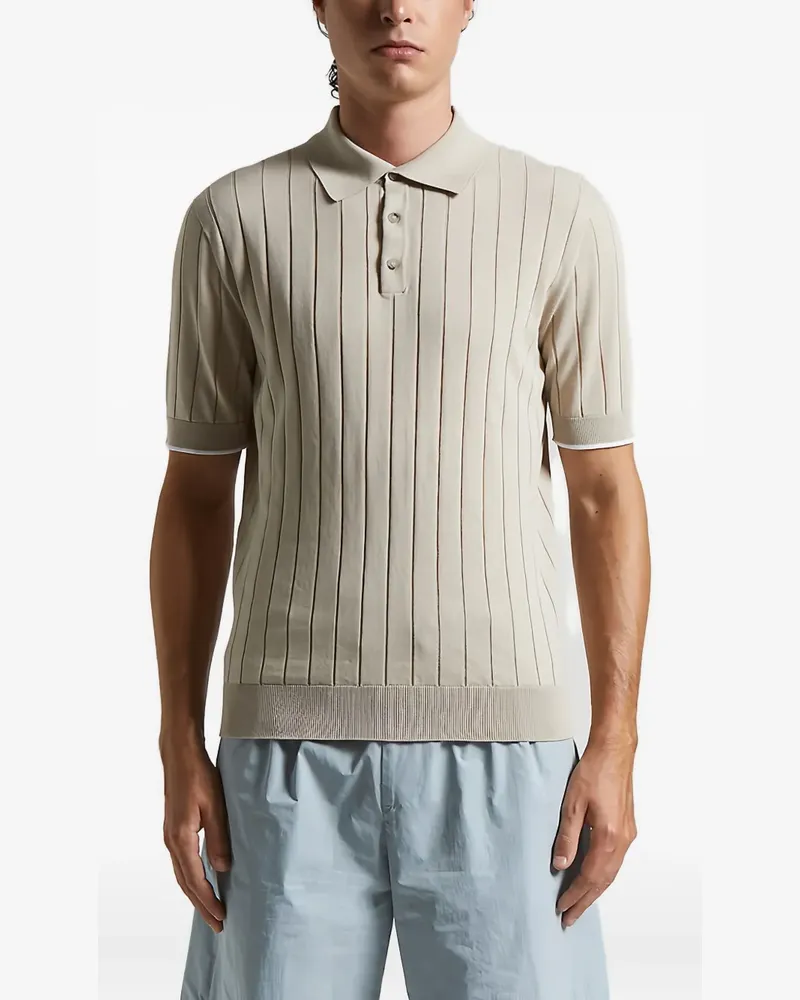 Peserico Klassisches Poloshirt - Nude Nude