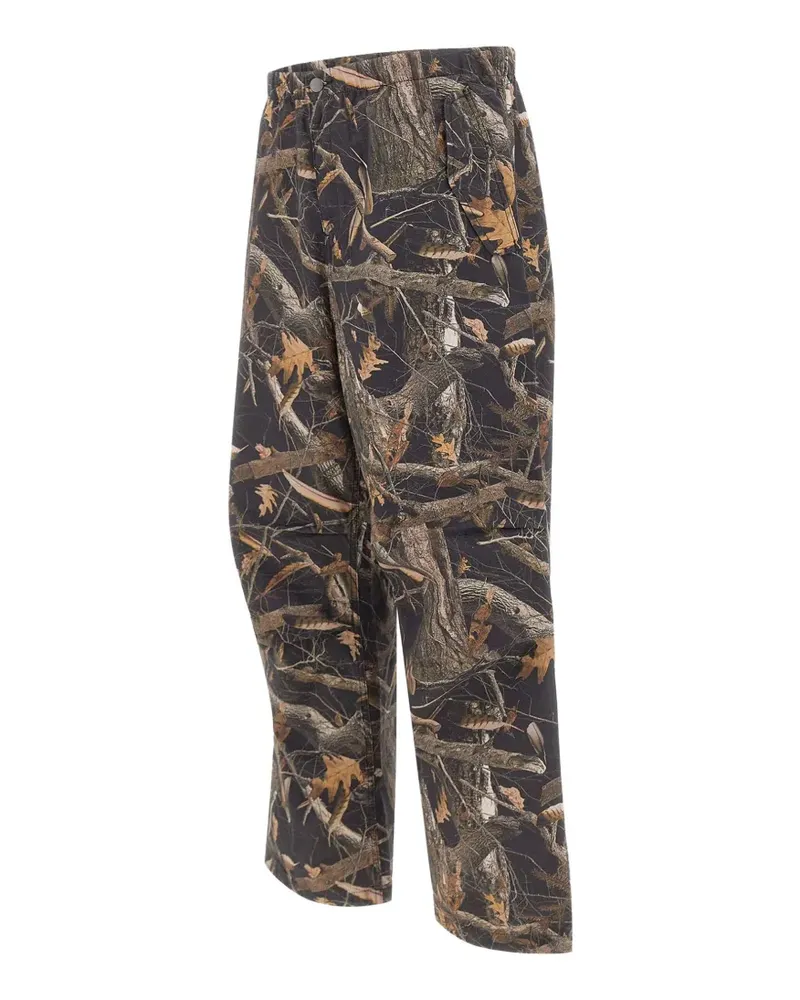 Carhartt WIP Fletcher abstract-pattern trousers - Schwarz Schwarz