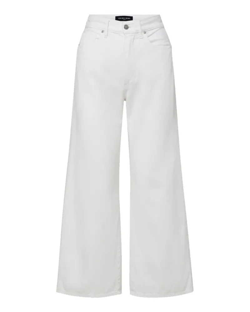 Veronica Beard Taylor cropped wide jeans - Weiß Weiß