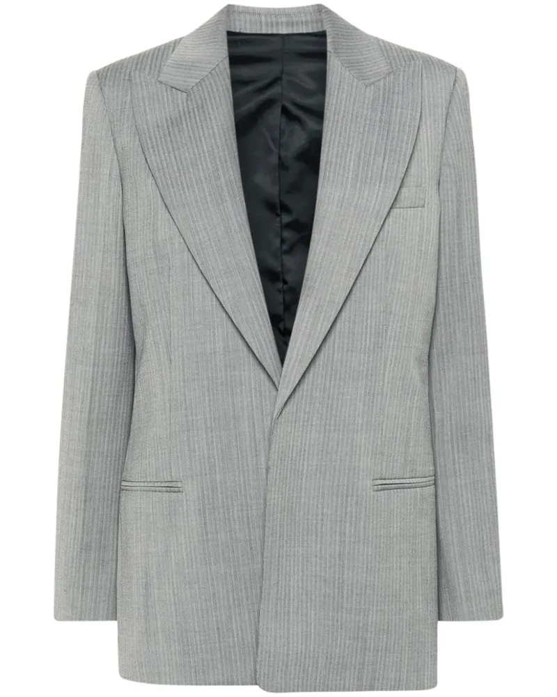 Helmut Lang Blazer mit steigendem Revers - Schwarz Schwarz