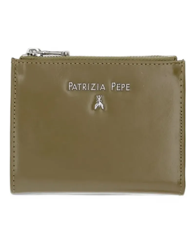Patrizia Pepe logo-plaque leather wallet - Grün Grün