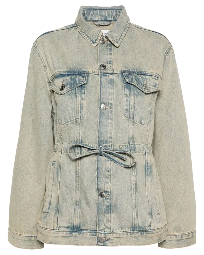 Samsøe & Samsøe Samaggy Jeansjacke im Bleached-Look - Blau Blau