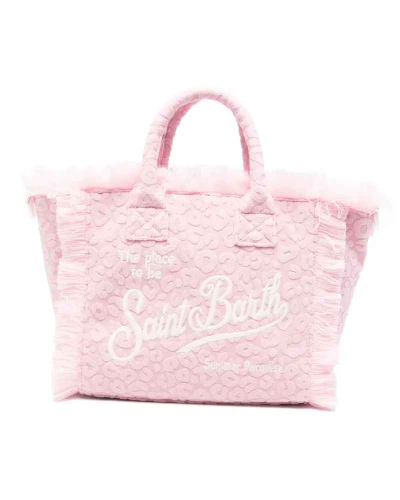 MC2 Saint Barth Tote Bag mit Fransenbesatz - Rosa Rosa